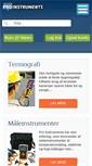 Mobile Screenshot of pro-instruments.dk